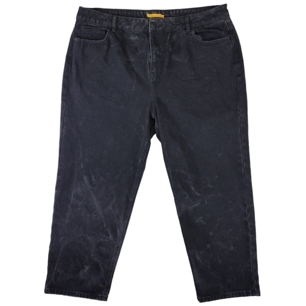 Refinery29 ELOQUII Womens Plus Size Jeans Black Denim Distressed‎ Size 20/22🖤